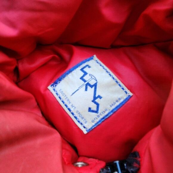 Vintage First Label 1967 1970s Eastern Mountain Sports Goose Down Jacket Med USA - Picture 2 of 14